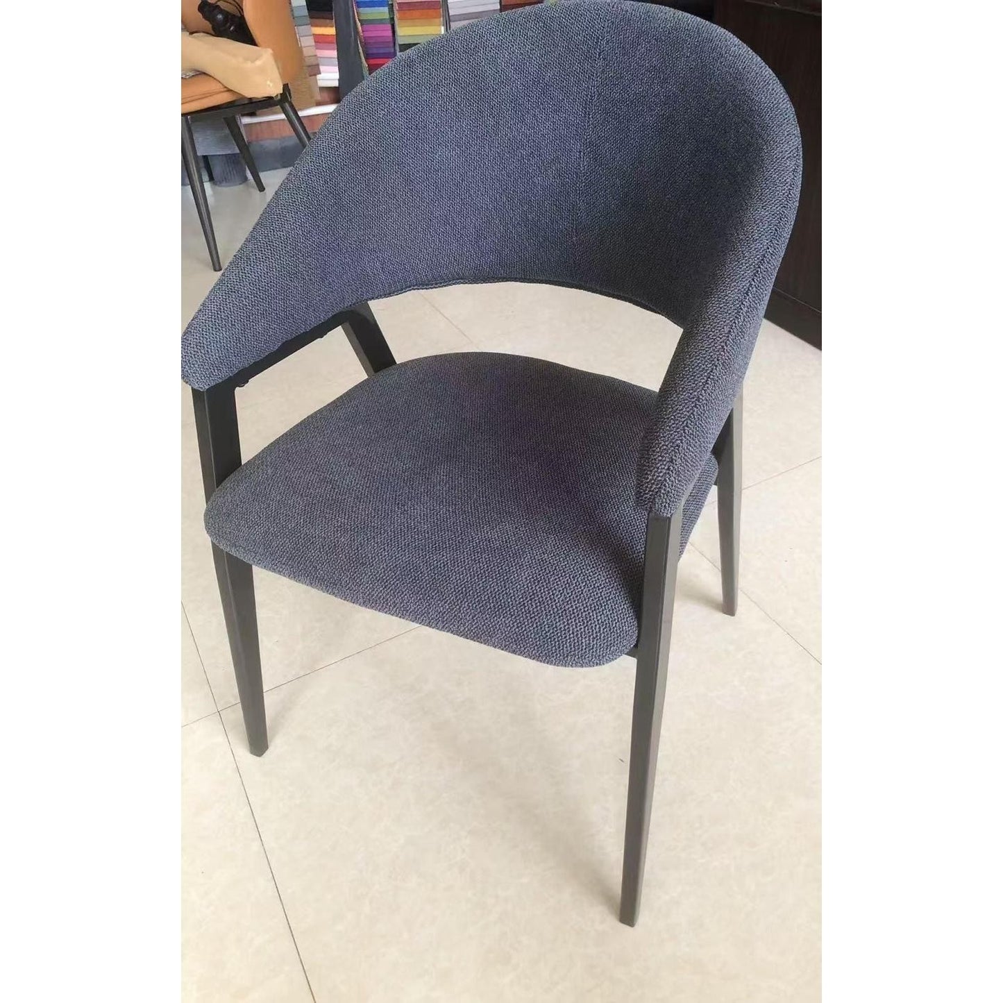 Contract Dining Chair Wood Leg Fabric - 5 Options