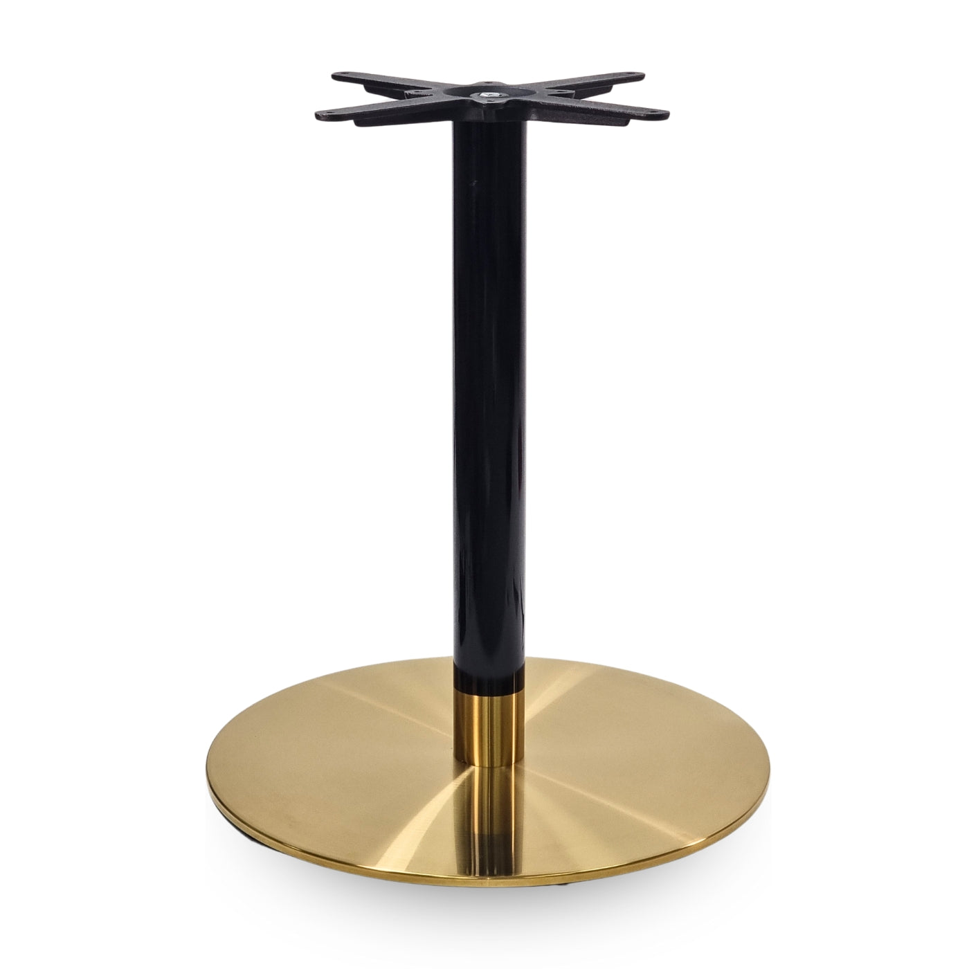 Table Base Black And Gold Cast Iron Round