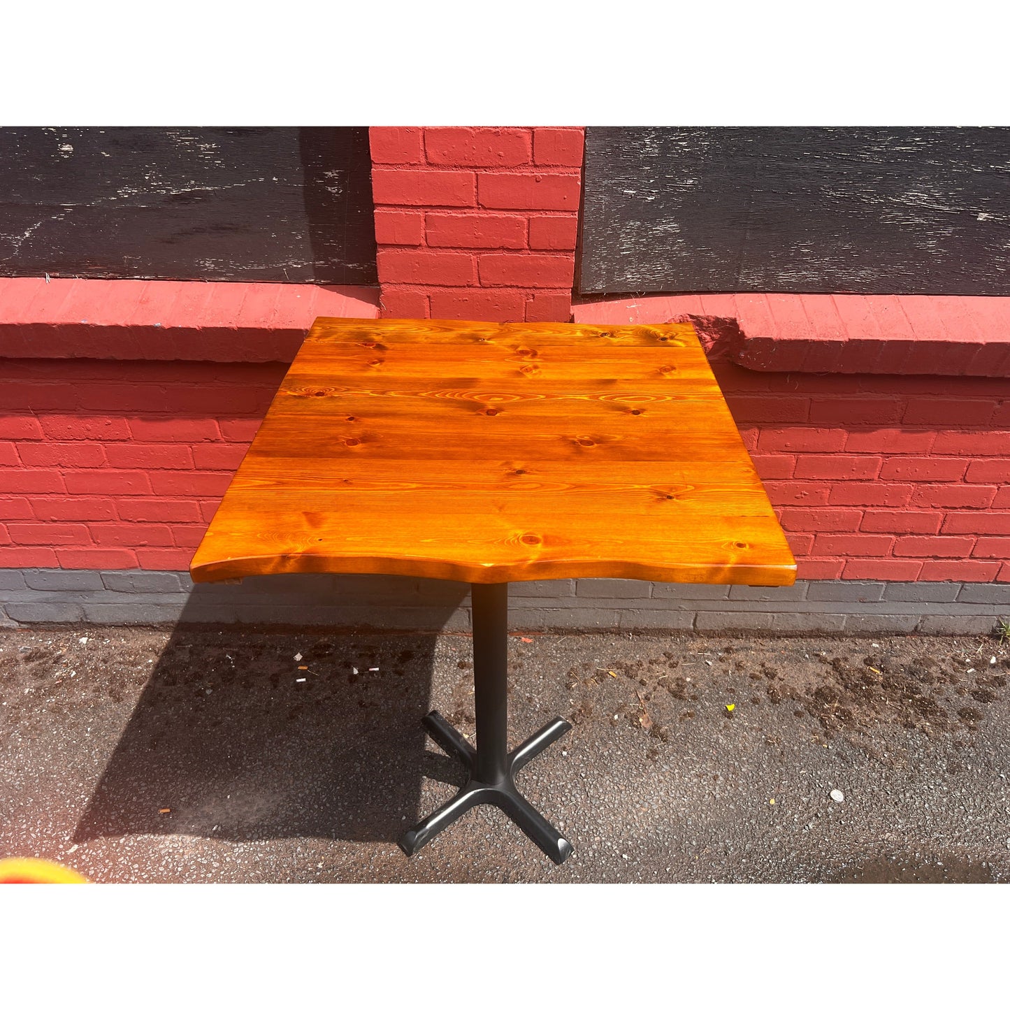 Solid Wood Cafe Table Waney