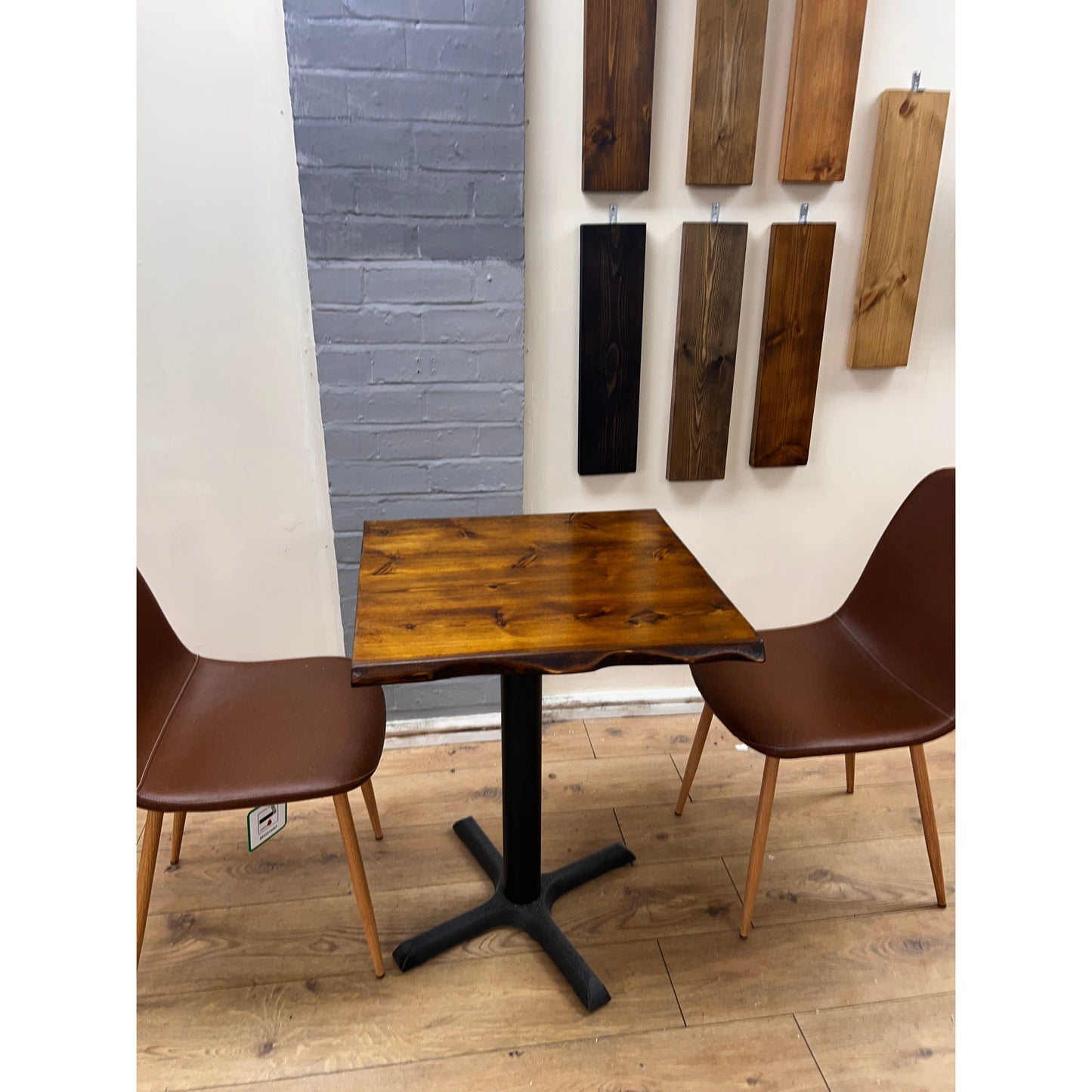 Solid Wood Cafe Table Waney