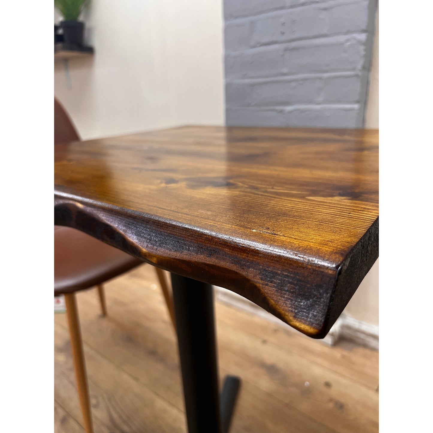 Solid Wood Cafe Table Waney