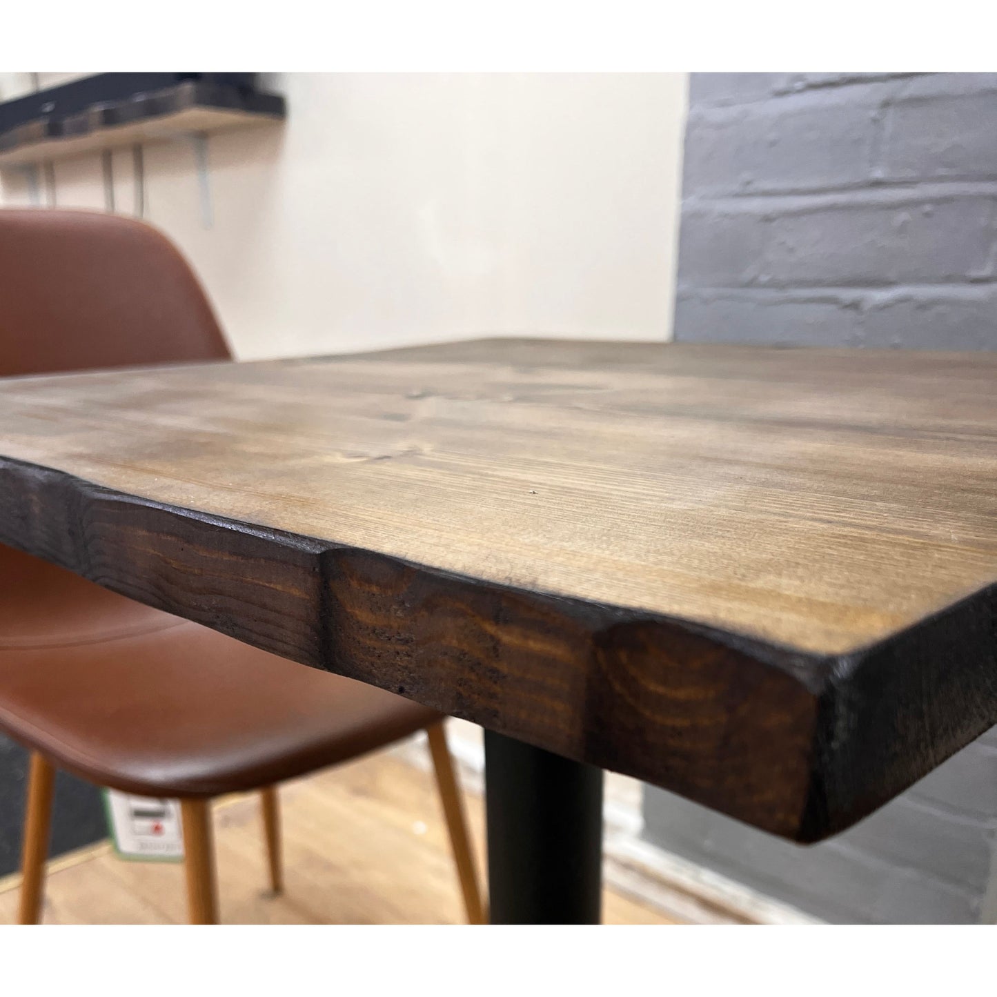 Solid Wood Cafe Table Rustic
