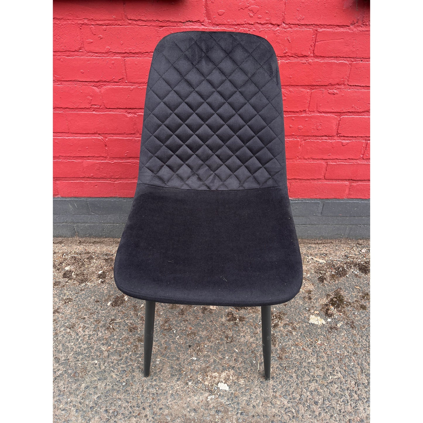Modern Dining Chairs with Sleek Black Metal Legs Multiple Colours