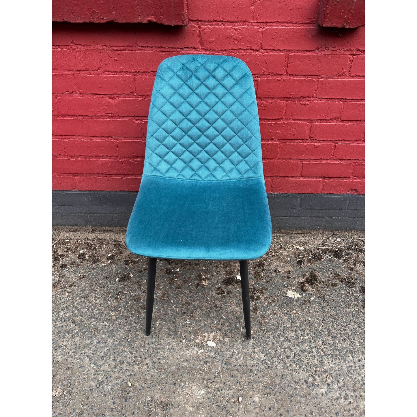 Modern Dining Chairs with Sleek Black Metal Legs Multiple Colours
