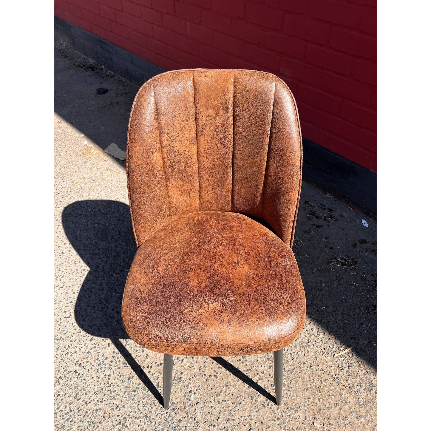 Modern Dining Chairs with Sleek Black Metal Legs Multiple Colours Shell Design