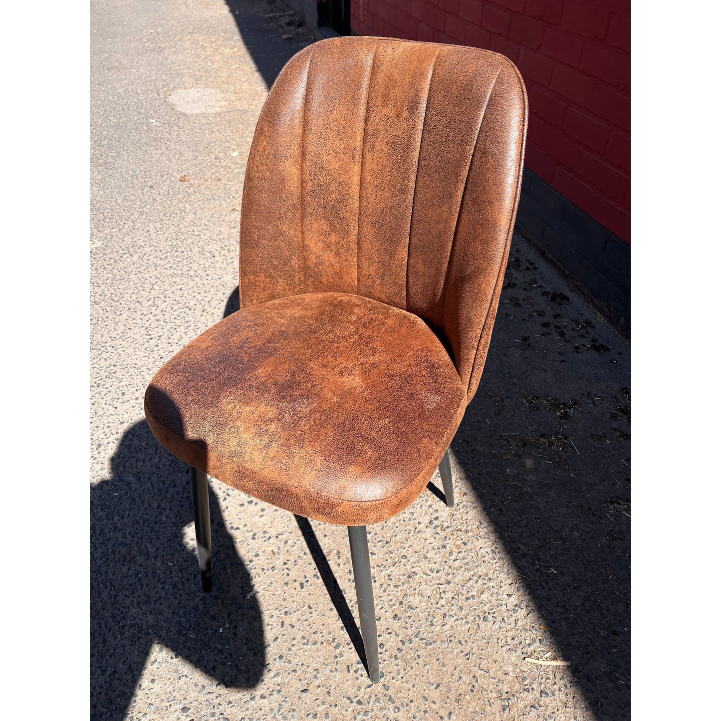 Modern Dining Chairs with Sleek Black Metal Legs Multiple Colours Shell Design