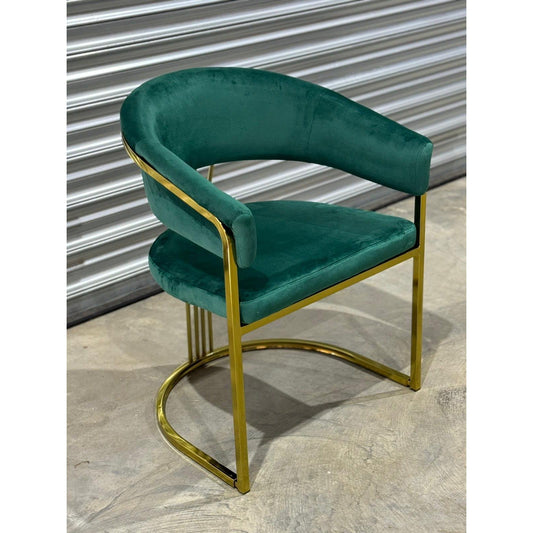 Gold And Green Dining Chairs Contract