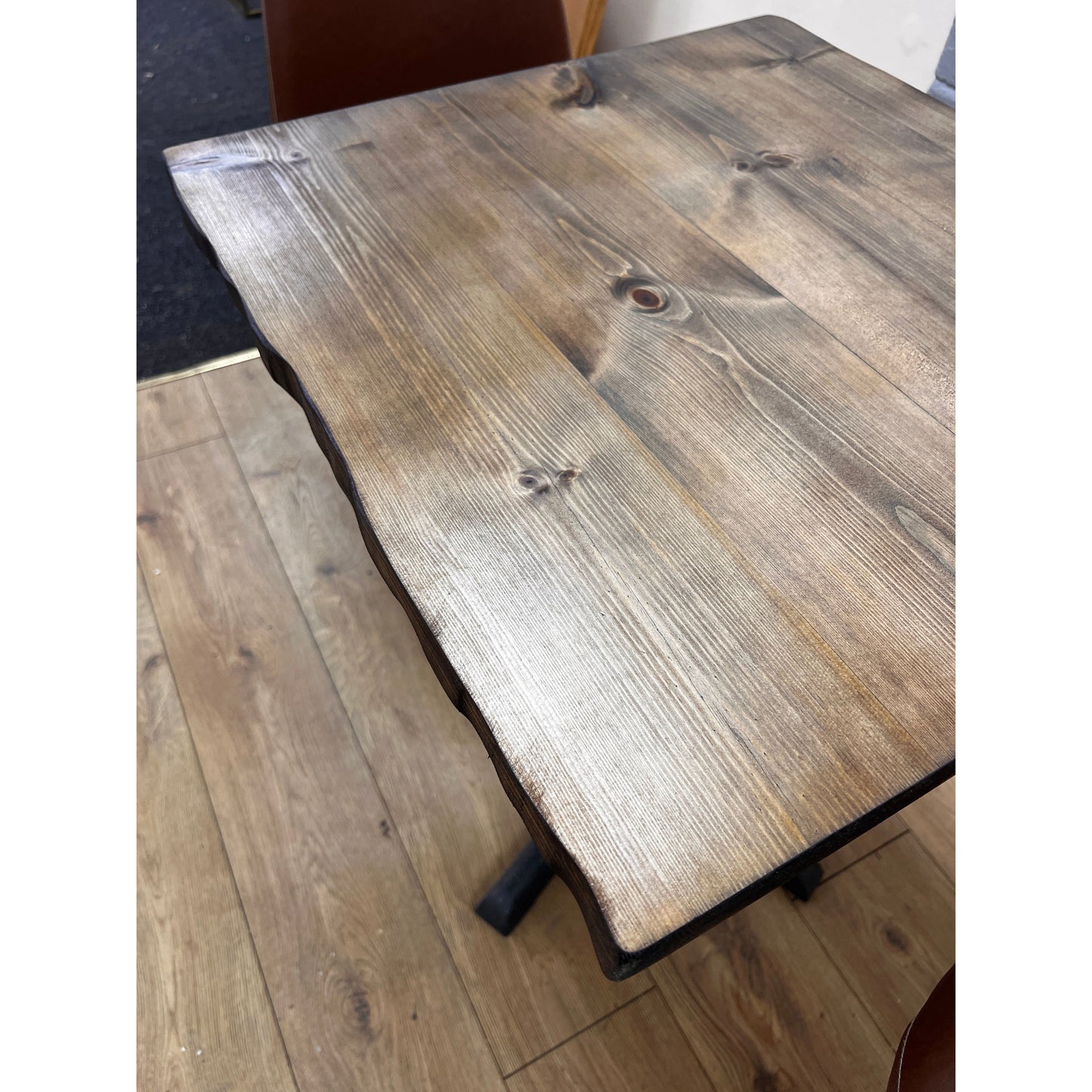 Solid Wood Cafe Table Rustic