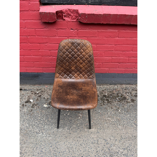 Modern Dining Chairs with Sleek Black Metal Legs Multiple Colours