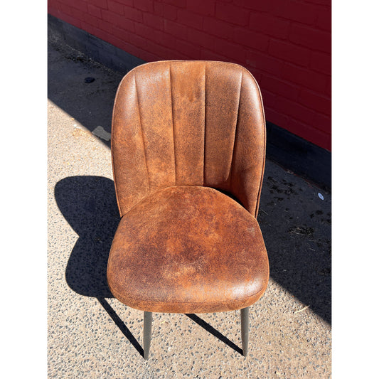 Modern Dining Chairs with Sleek Black Metal Legs Multiple Colours Shell Design
