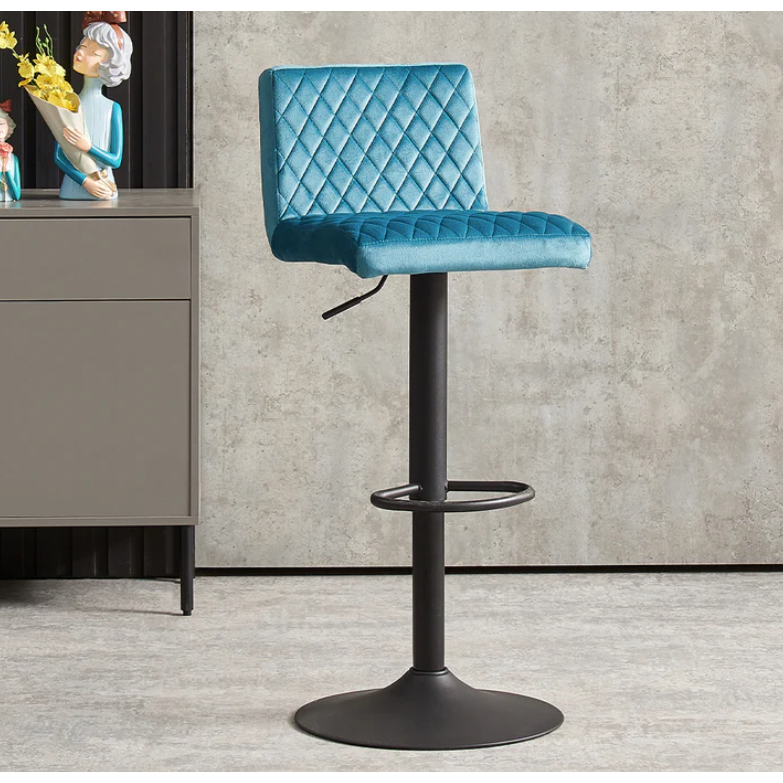 Bar Stools Velvet Chair Diamond Stitch