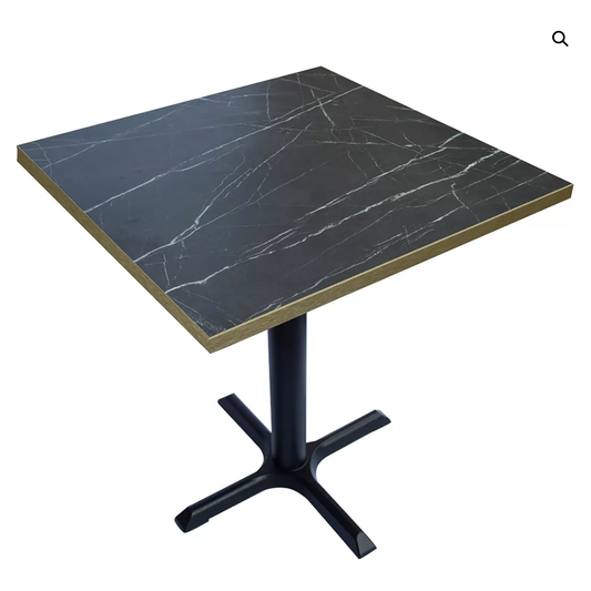 Indoor Restaurant Dinging Table Black Marble