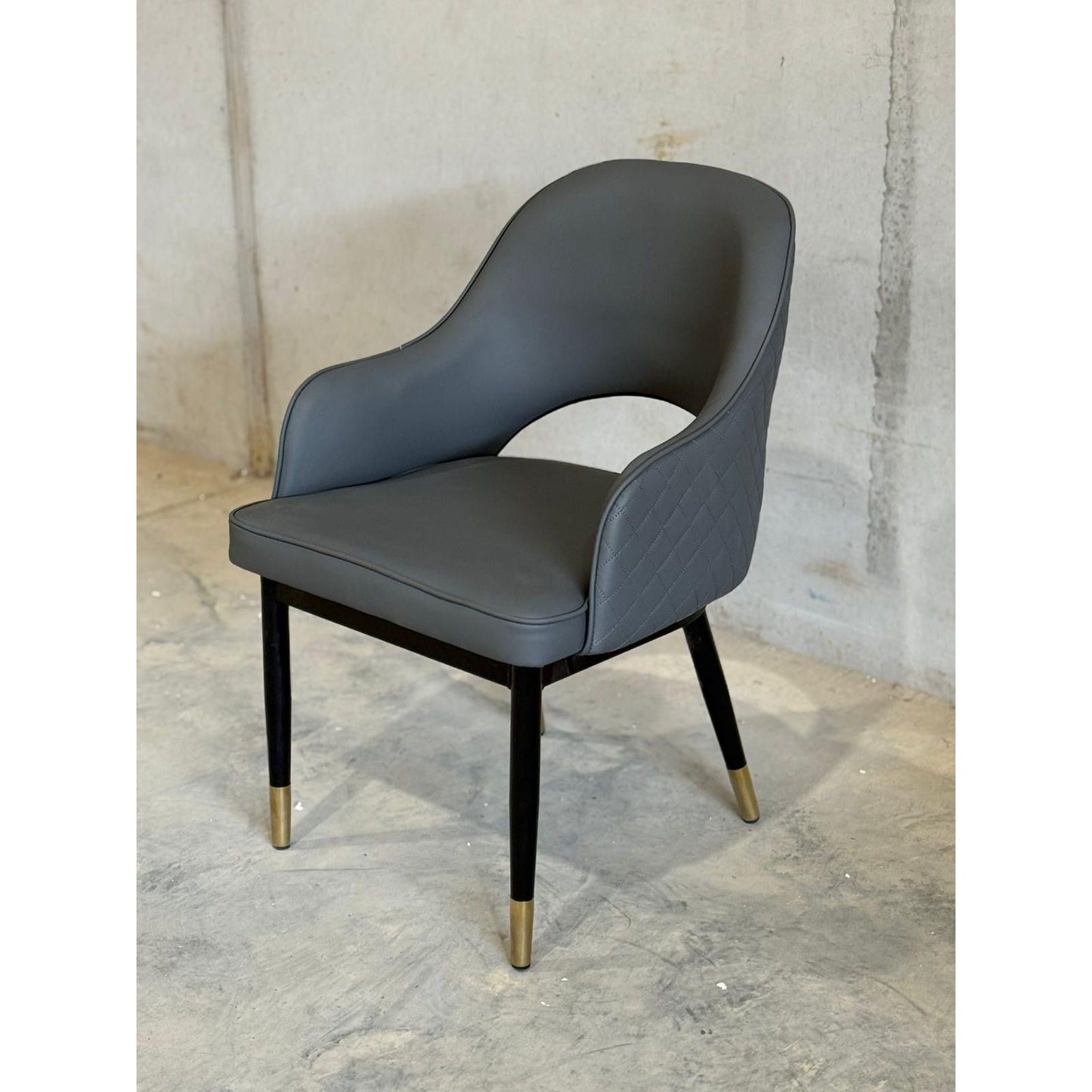 Contract Dining Chairs Leather Multiple Options Gold Tip Legs